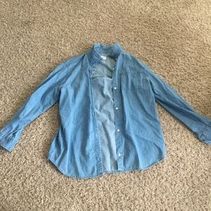 Blue Old Navy Button-Up